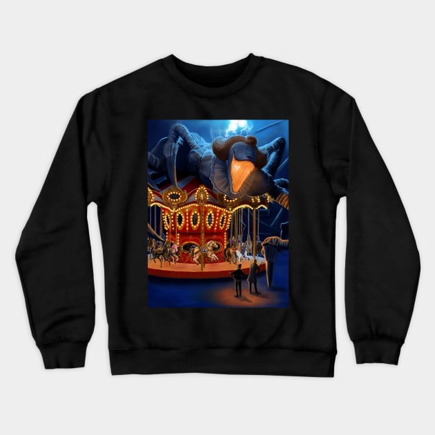 Terrifying Carousel Crewneck Sweatshirt by ALStanford